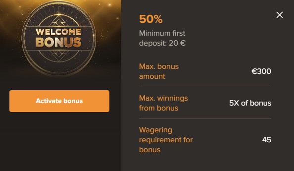 Sol Casino bonus overview with match offers and free spins